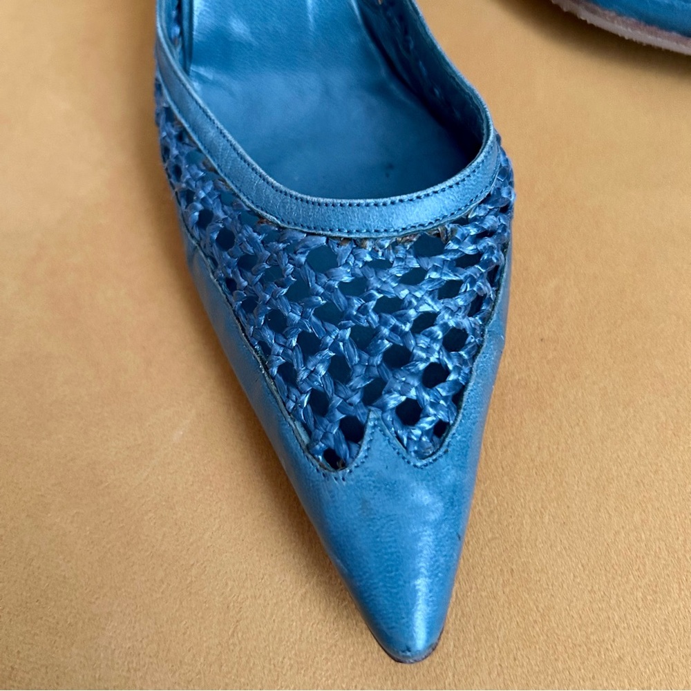 BALENCIAGA -Woven Leather Heels - 6.5 - Picture 7 of 8